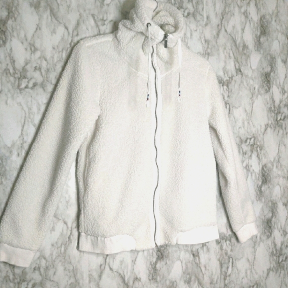 Roxy Jackets & Blazers - Roxy White Teddy Jacket
